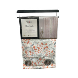 Cortina 4Home 55x91 Coral para decoración