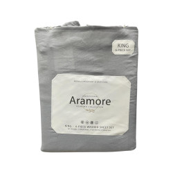 Set Sabanas Lisas 6Pcs King 4Home  (Esk34370Pa)