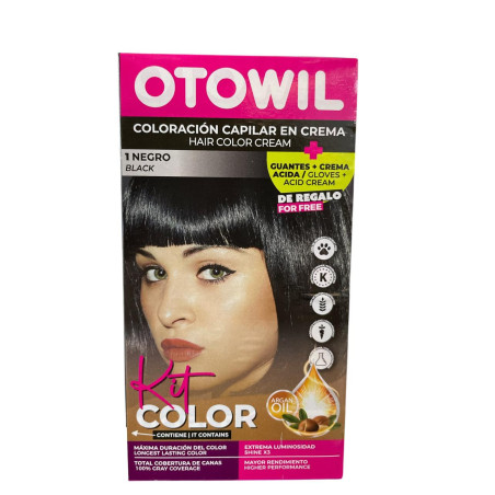 KIT TINTE 1 NEGRO OTOWILL