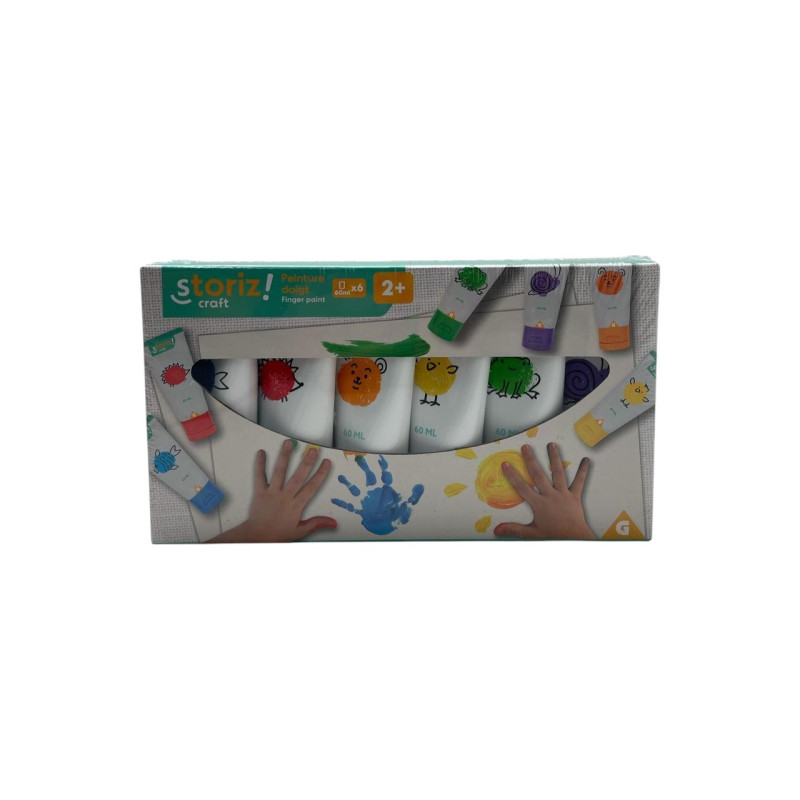 PINTURA DEDOS PPOINTER 6CLCRS (WCT-22123)