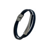 Pulsera Hombre T/Cuero Azul Navy Firenze (Cm-234383-8)