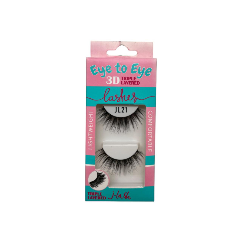 PESTAÑAS J-LASH EYE TO EYE  3D TRIPLE JL21(E2E-JL21)