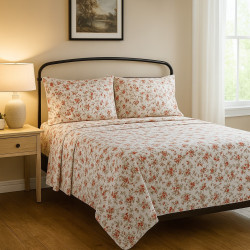Set Sabanas 4Pcs Estampado Queen 4Home (Esq38713)