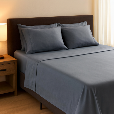 Set Sabanas Lisas 6Pcs Queen 4Home  (Esq37063Pa)