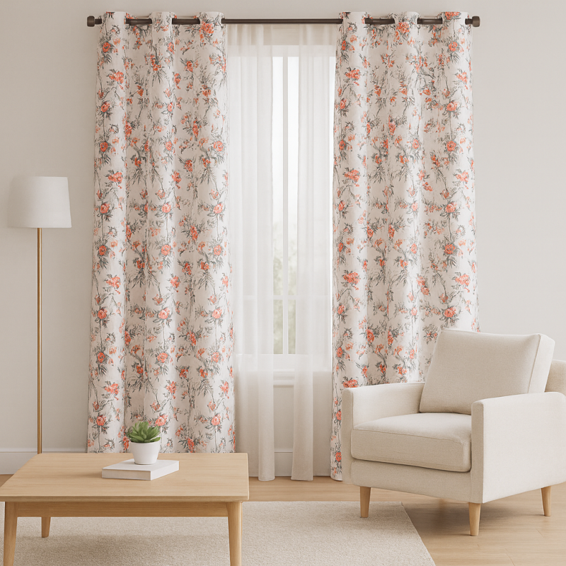 Cortina 4 Home 55X95 Coral  (Wpsg48280Fba)