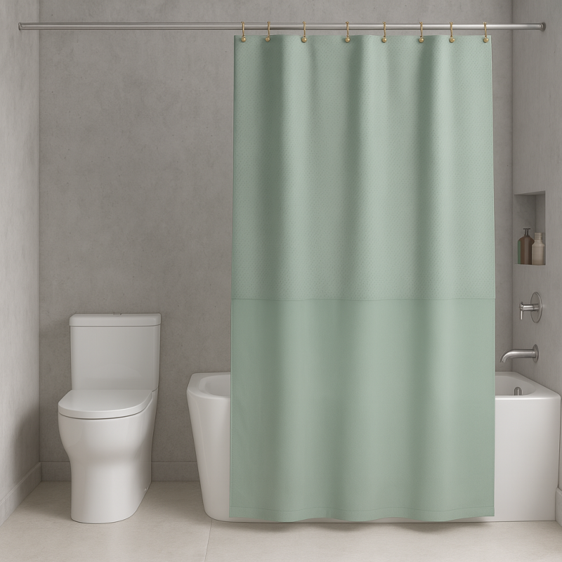 Set Cortina Baño 14 Pcs 70X72 4Home  (Scs46992)