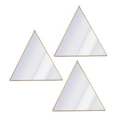 Set Espejos Triagulos 25 X 22.5 Cm (Bhb-99-Sjx3)