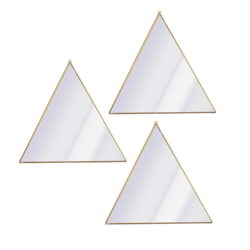 Set Espejos Triagulos 25 X 22.5 Cm (Bhb-99-Sjx3)