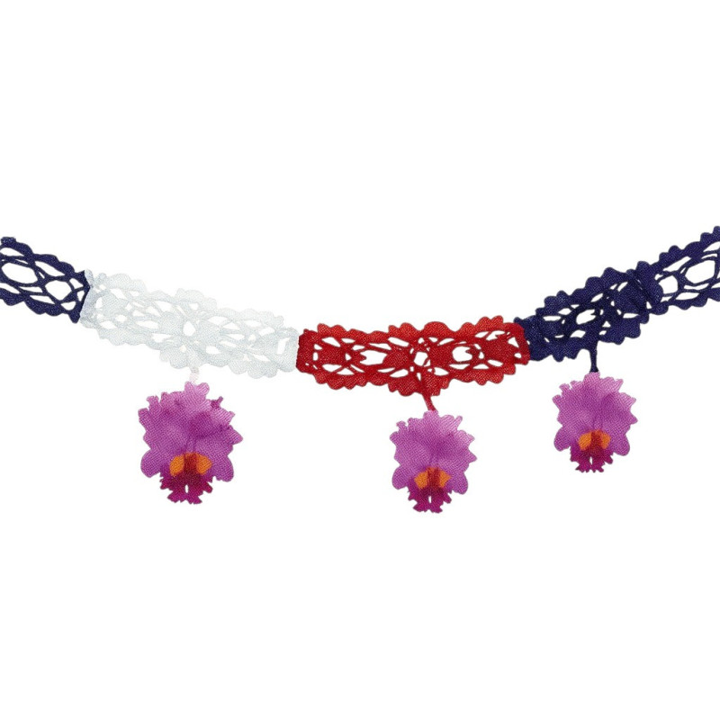 Guirnalda Guaria Morada 2M 6 Pcs