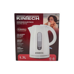 Hervidor eléctrico KINTECH 1.7L acero inoxidable con apagado automático