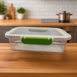 TAZA HERMETICA VERDE 1.3 LT PLAST 4HOME