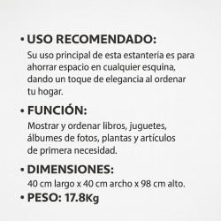 Estante Giratorio Trends 40X40X98Cm(Mb33-Rsr02)