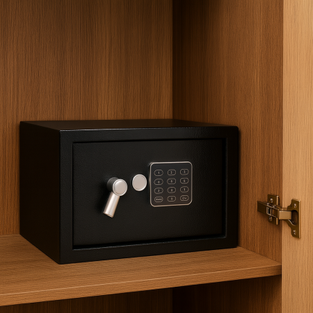 CAJA FUERTE ACERO MADISON 35x25x25CM NEGRA (A414-CSEG-40)