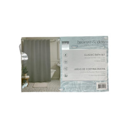 CORTINA BAÑO 14 PCS 4HOME(SCS46966)