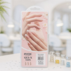 TIPS PRELIMADO GEL X STILETTO 240PCS EVOK(NL-22MJR-10)