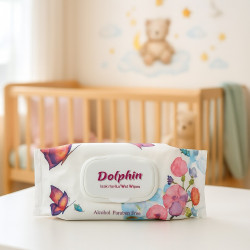 Toallas Humedas  Dolphin 72Pcs Aroma Flores  (Flower-Wipes)