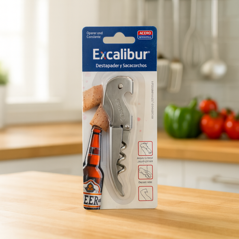 Destapador Excalibur Saca Corcho (A151-Kt2006)
