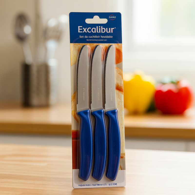 Set  Cuchillos Excalibur Lisos 6Pcs(A151-Sk16-Pb)