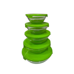 Set Tazon 4Home Vidrio 5Pcs  (A373-Tp5015Y/Bha)Of.00