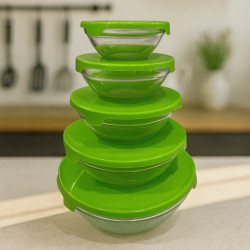 Set Tazon 4Home Vidrio 5Pcs  (A373-Tp5015Y/Bha)Of.00