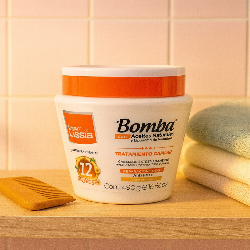 TRATAMIENTO LISSIA CAPILAR LA BOMBA VITAMINAS / OLEOS 490G