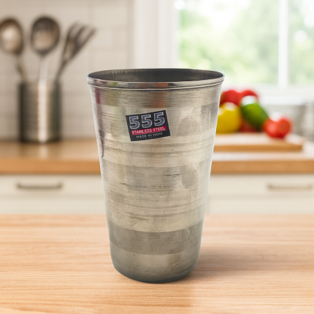 Vaso 555 Acero Inox 6.5X12Cm(Kry-1058)