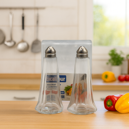 Set Condimentero Excalibur Vidrio(A164-Sj40)