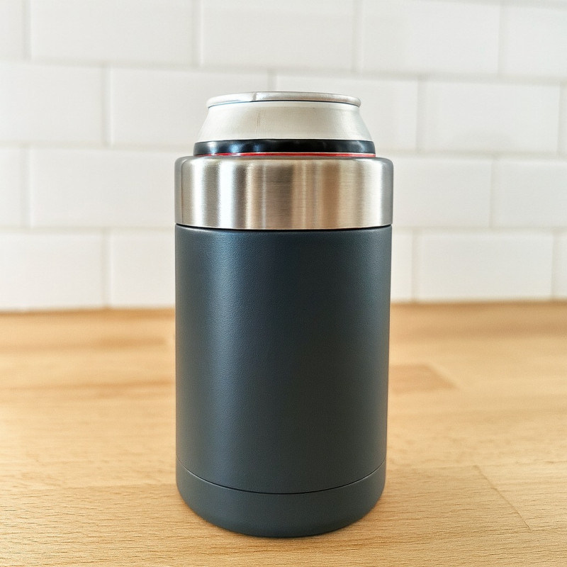 Termo Porta Lata Doble 12 Oz Gri (Sv-Ci-801)