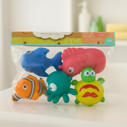 Jgte Bañera Chillon Animales 5Pcs (6L200192)