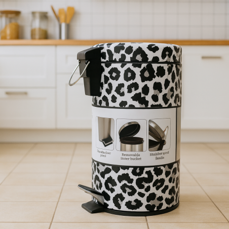 Basurero Metal 4Home 5L Heritage Leo(288803)