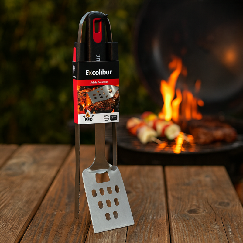 SET ESPATULA BBQ EXCALIBUR