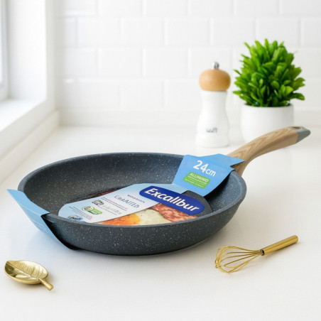 SARTEN EXCALIBUR 24CM GRANITO(A164-FP2211-24IND)