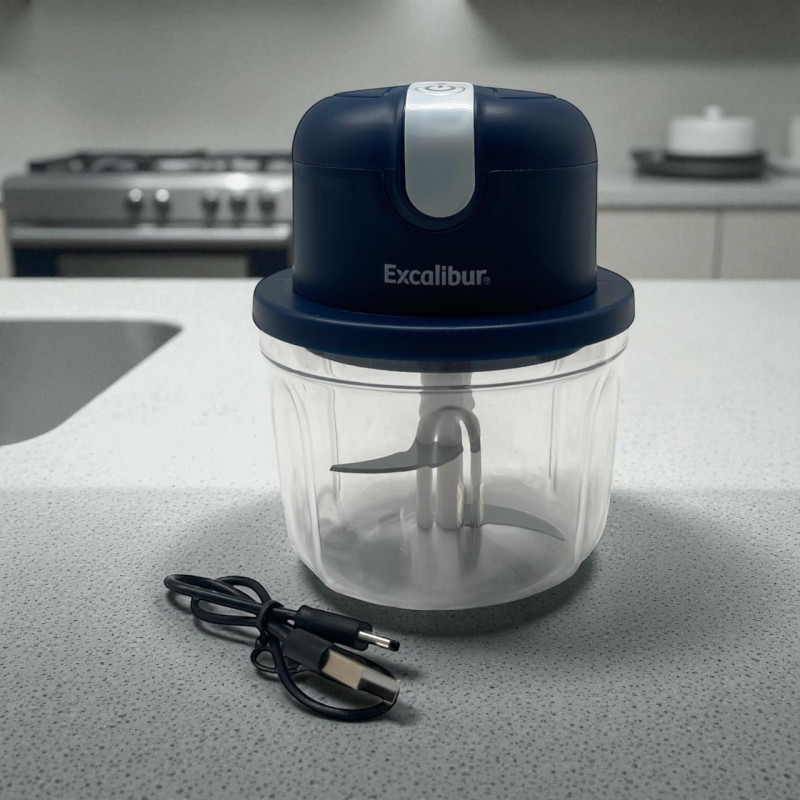 MINI PICADORA ELECTRICA RECARGABLE 350ML EXCALIBUR(EX-FP106C
