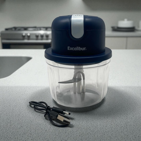 MINI PICADORA ELECTRICA RECARGABLE 350ML EXCALIBUR(EX-FP106C