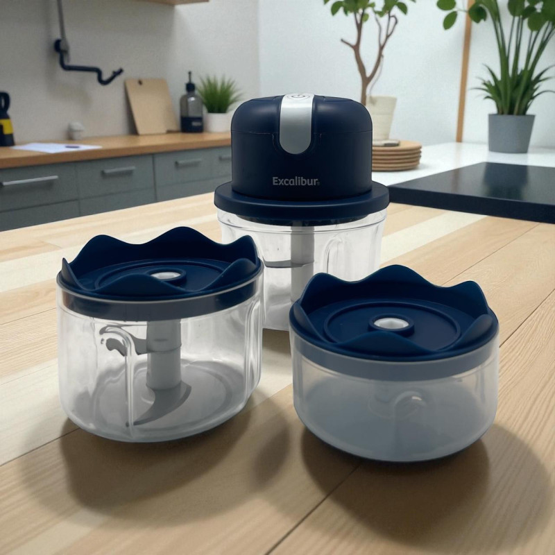 MINI PICADORA ELECTRICA RECARGABLE EXCALIBUR(EX-FP106S)