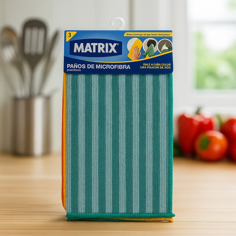 Toalla Microfibra 3Pzas Matrix(A164-Mt2106)