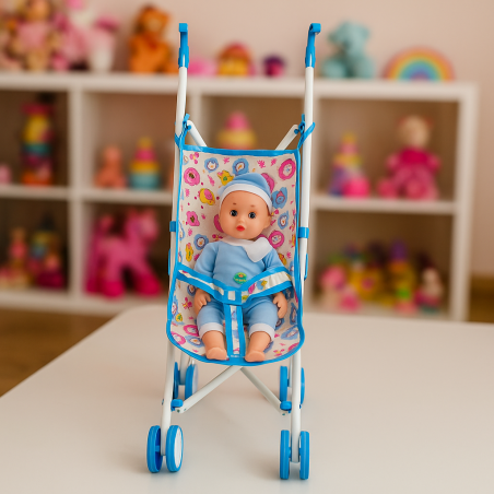 Jgte Coche De Metal Con Muñeca De 12'' (6F201320)