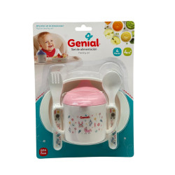 SET PLATOS CUBIERTOS BEBE GENIAL (GN-S8507)