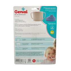 SET PLATOS CUBIERTOS BEBE GENIAL (GN-S8507)