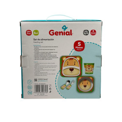 SET PLATO-VASO-CUBIERTO STD DISEÑO GENIAL (GN-SS50009-1)