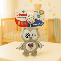 MUSICAL CON LUCES Y MORDEDOR MULTIUSO PARA DORMIR - SENSORIA
