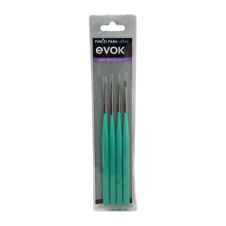 PINCEL UÑAS 4 PZAS EVOK(A019-NB82)