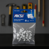 Grapas Plasticas Cables Aski Blanca 8Mm 20Pcs (116162)