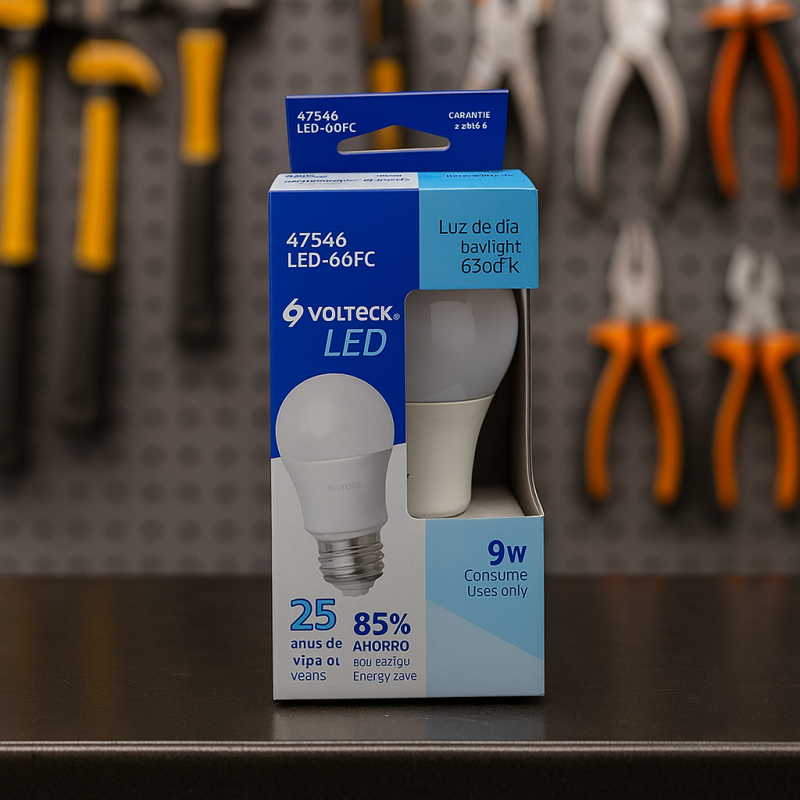 Bombilla LED Luz Día 9W E27  Equivalente a 60W, Ahorro y Luminosidad