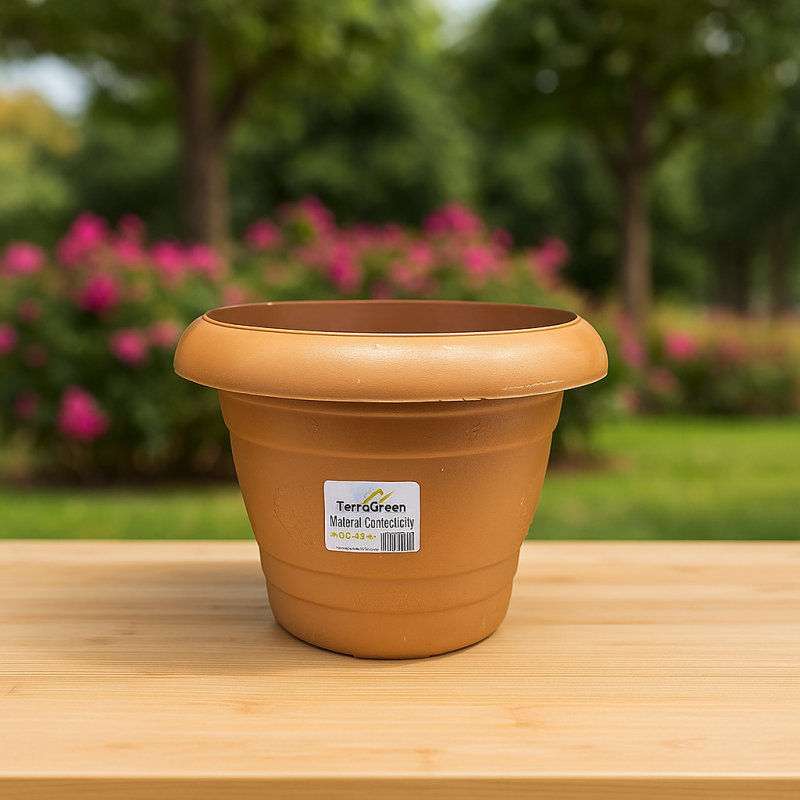 Macetero Redondo Plastico 13X12Cm (Hp101)