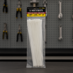 Cables Plásticos de Amarre Security 3.6x300mm | Organización y Sujeción Segura