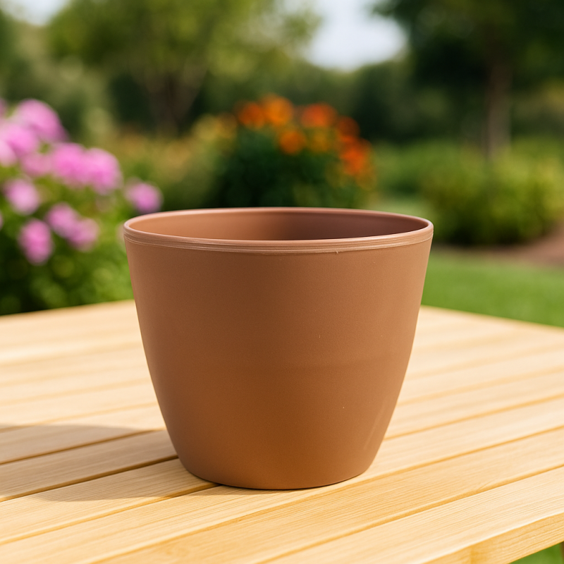 MACETA REDONDA ALTA CAFÉ N0 KEDY