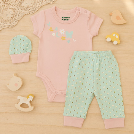 ROPA NIÑA NB/6-9M 4SET (L-KK-13647-BG)