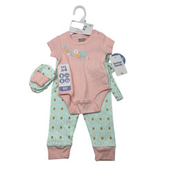 ROPA NIÑA NB/6-9M 4SET (L-KK-13647-BG)