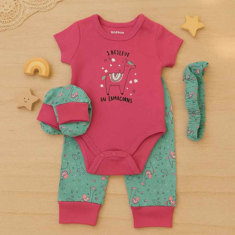 ROPA NIÑA NB/6-9M 4SET